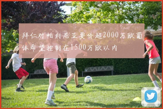 拜仁对帕利尼亚要价超2000万欧葡体希望控制在1500万欧以内